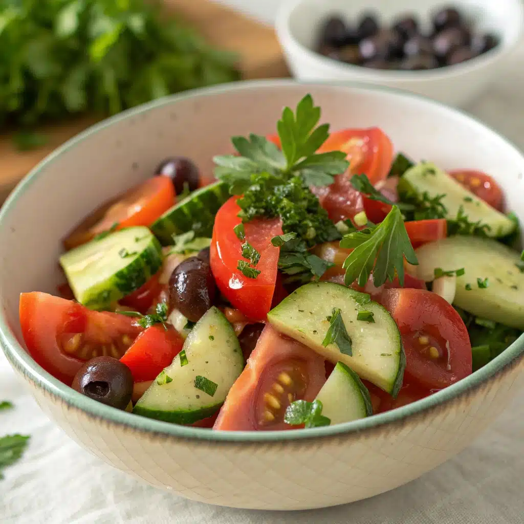 Home page 20 Fresh Mediterranean Tomato & Cucumber Salad