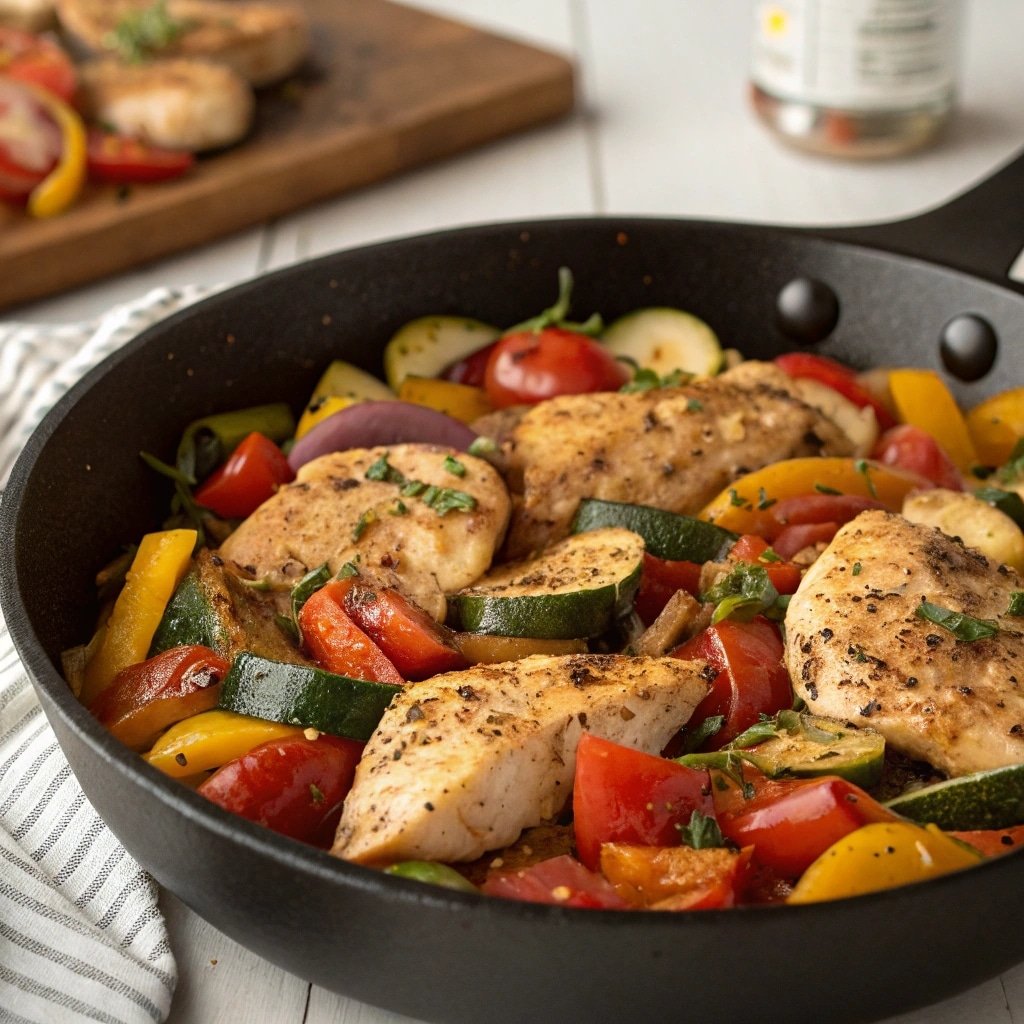Dinner that tastes like a special occasion but is ready in 30 minutes? Yes, please! This Mediterranean Chicken Skillet is a family favorite that you have to try.